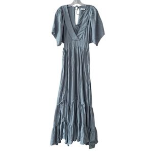 Storia Maxi Dress Women's Size Small Bohemian Vacation V Neck